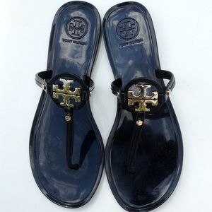 Tory Burch Mini Miller Sz 7 Thong Jelly Sandals